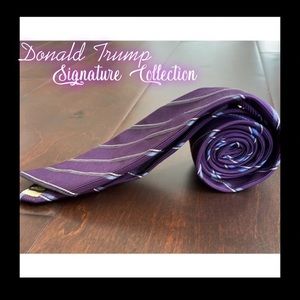 Donald J Trump Signature Purple and gold men’s tie